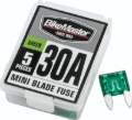 Picture of BikeMaster 5Piece 30A Replacement Mini Blade Fuse