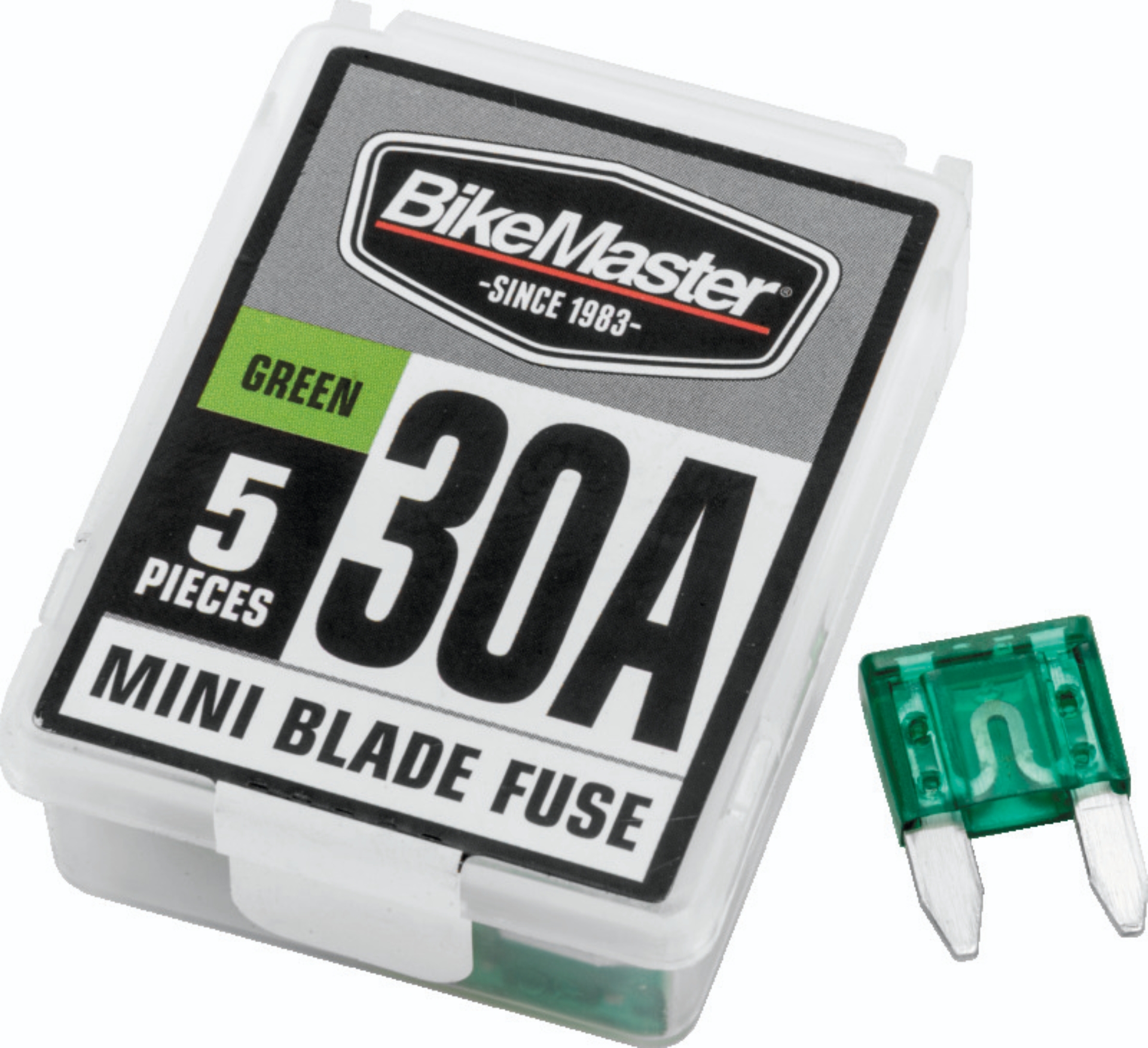 Picture of BikeMaster 5Piece 30A Replacement Mini Blade Fuse