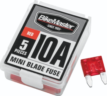 Picture of BikeMaster 5Piece 10A Replacement Mini Blade Fuse