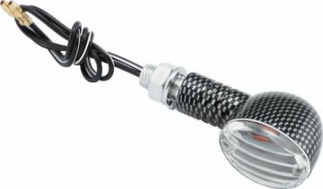 Picture of BikeMaster Ministalk Marker Light Round Carbon/Clear