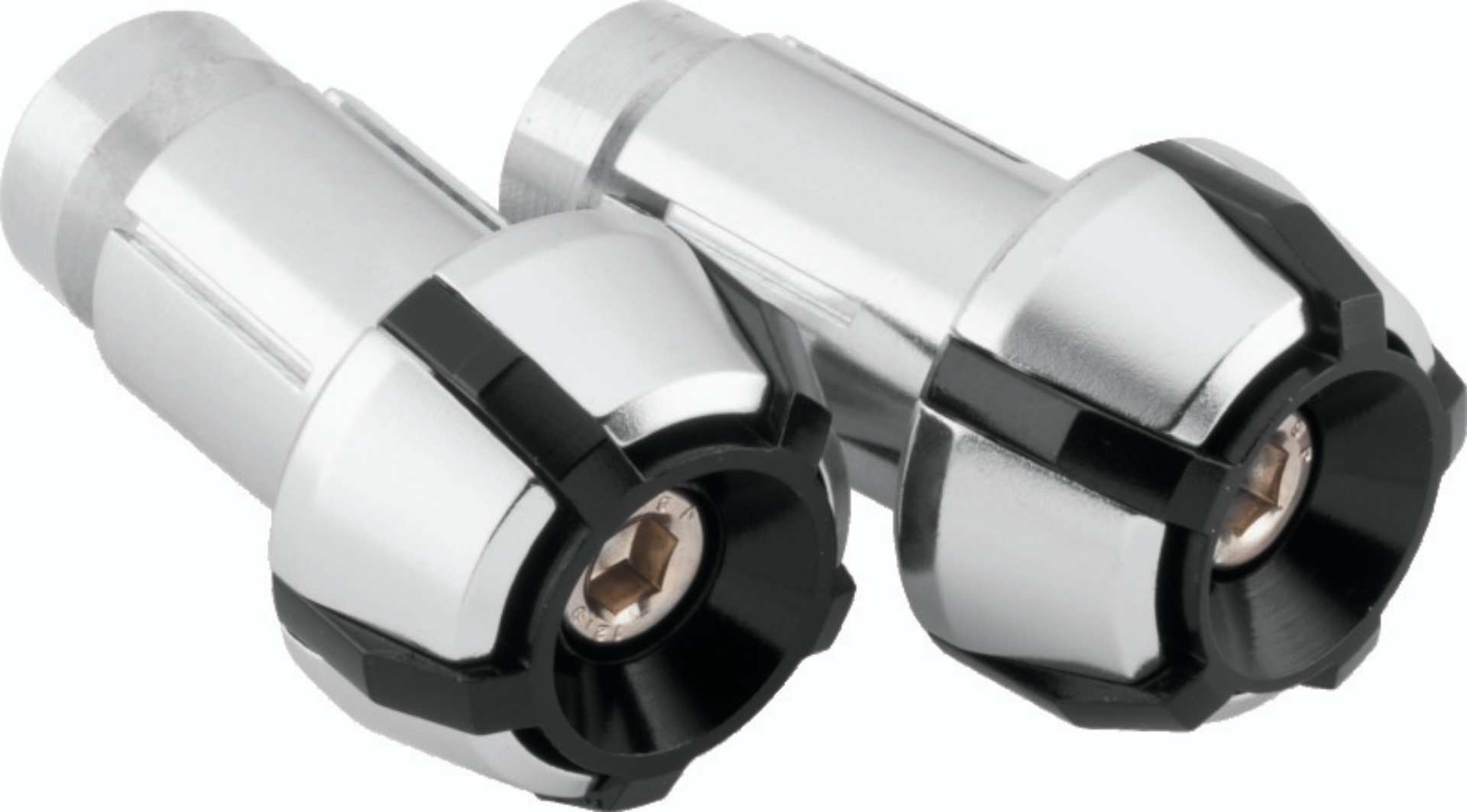 Picture of BikeMaster Anti-Vibration Bar Ends - Black/Silver
