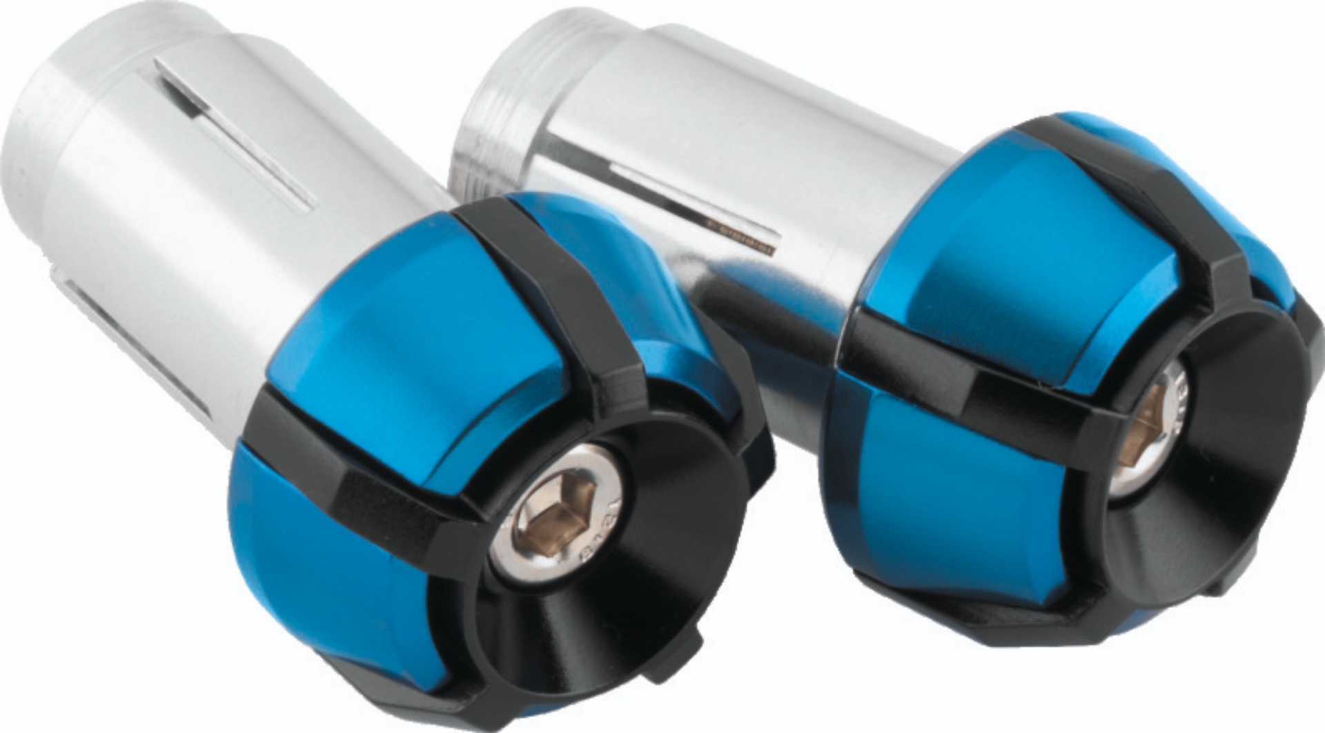 Picture of BikeMaster Anti-Vibration Bar Ends - Black/Blue