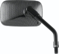 Picture of BikeMaster Mini Rectangle Mirror 10mm - Carbon Fiber - Each