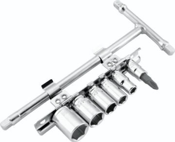 Picture of BikeMaster 1/4in Drive T-handle Set (6mm/8mm/10mm/12mm/14mm/#2 Phillips)