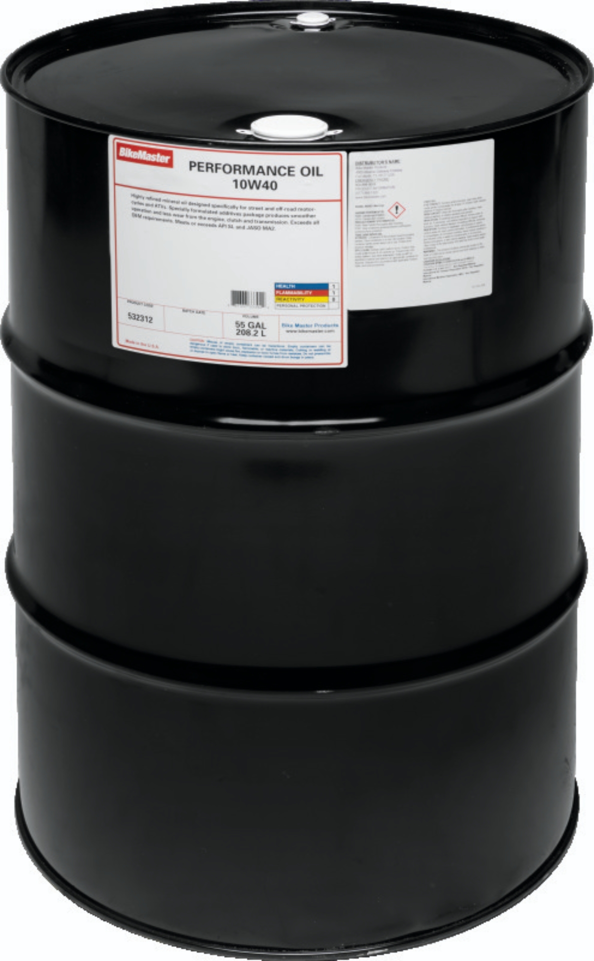 Picture of BikeMaster 10W40 Performance Oil - 55 Gallon