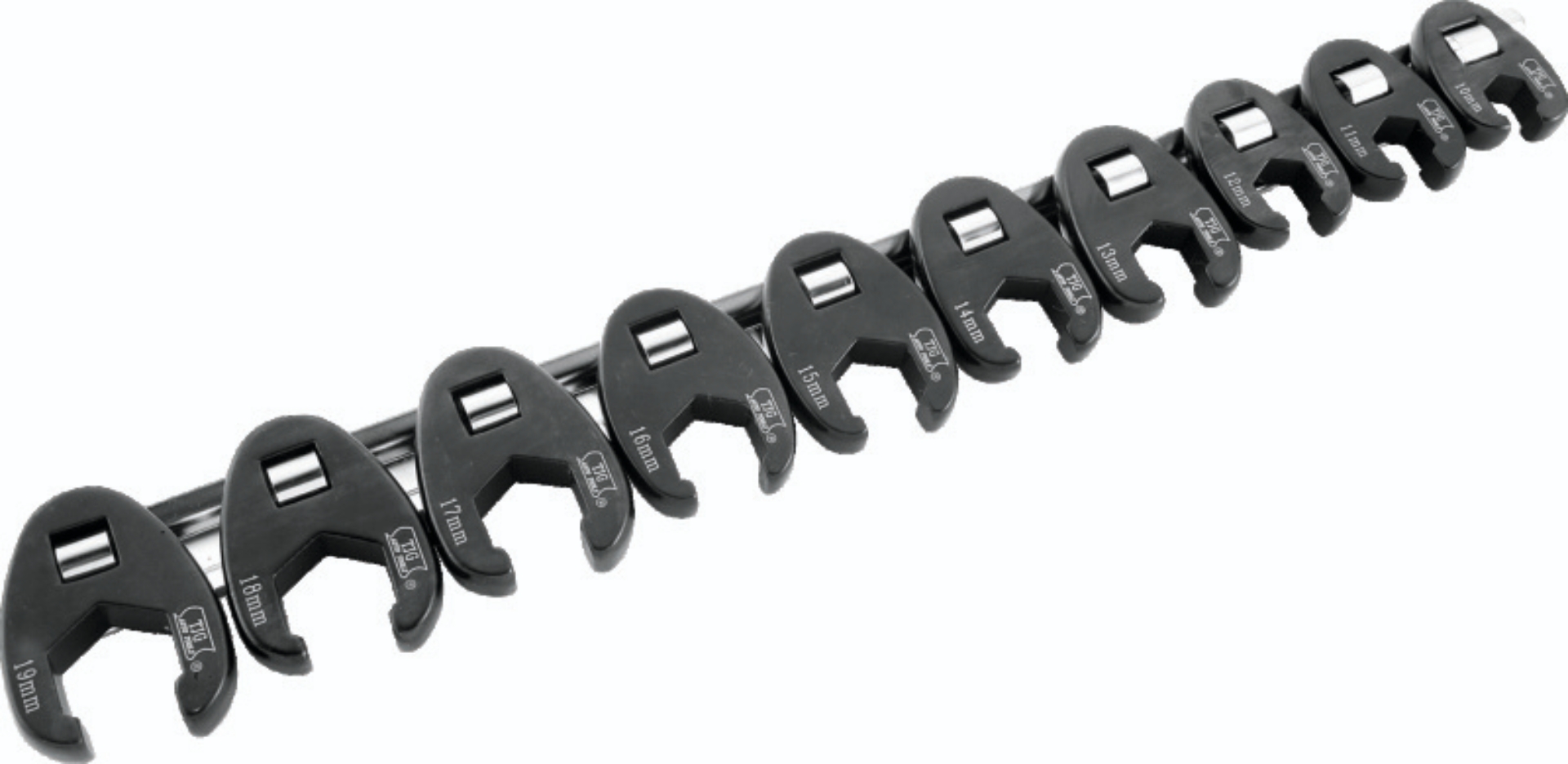 Picture of BikeMaster 10-pc 3/8in Drive Metric Flare Crow Foot Wrench Set