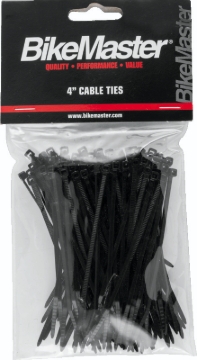 Picture of BikeMaster 4in Cable Ties (Pack of 100) - Black