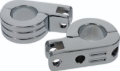 Picture of Bikers Choice Chrome Billet Highway Peg Mounts for 1.25 Inch Engine Guard Universal Custom Pr