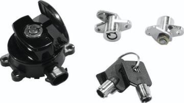 Picture of Bikers Choice 14-21 Road King Black Ignition Switch & Saddlebag Lock Kit