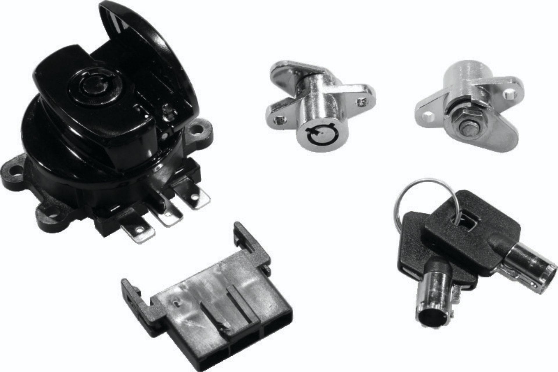 Picture of Bikers Choice 99-13 Road King With Hard Bags Black Saddlebag Lock Kit