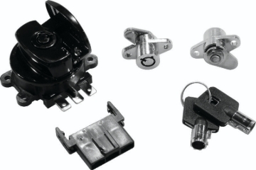 Picture of Bikers Choice 99-13 Road King With Hard Bags Black Saddlebag Lock Kit