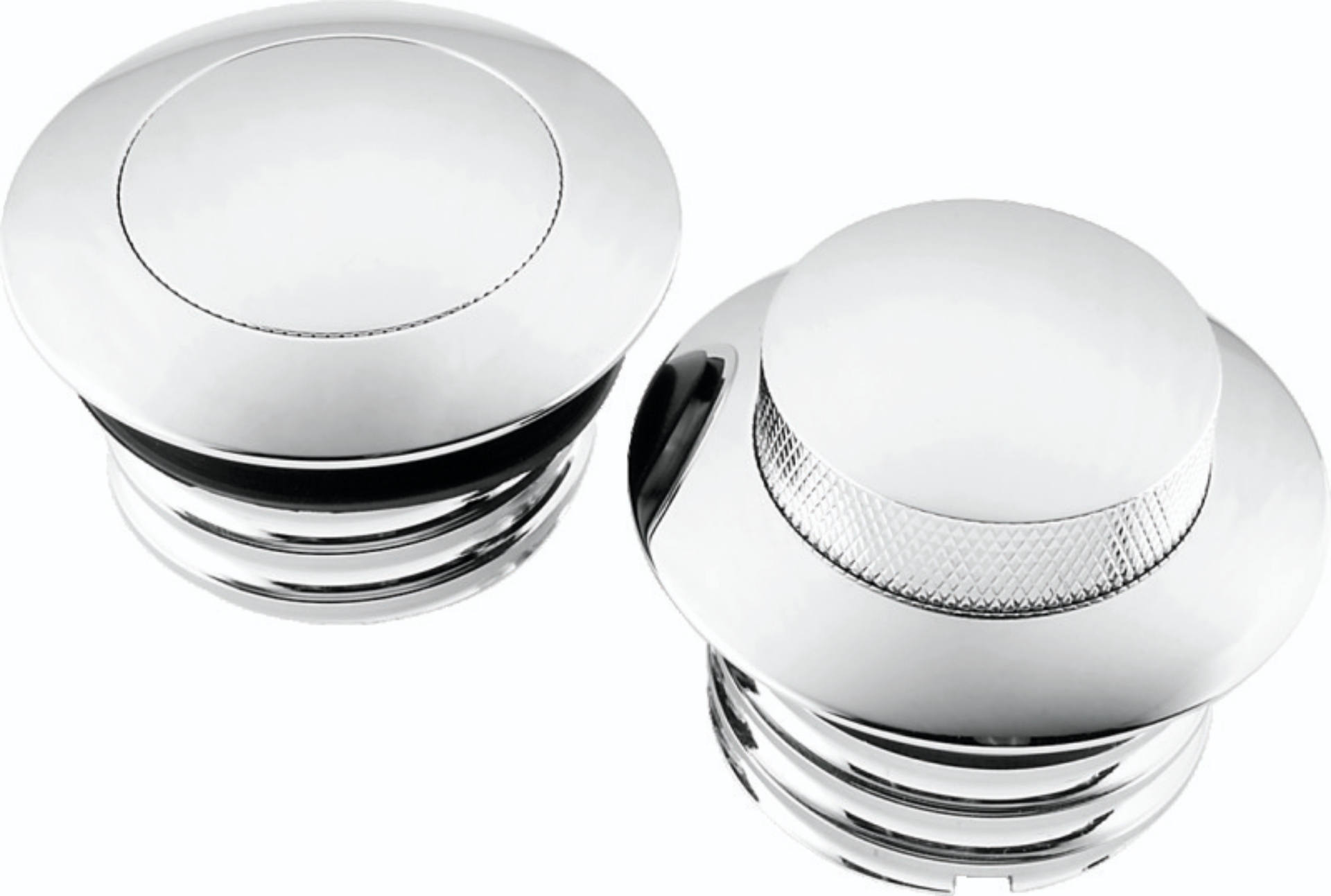 Picture of Bikers Choice 82 Up W/Dual Cap Chrome Pop Up Billet Gas Cap Set