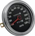 Picture of Bikers Choice 91-95 Softail Black Face Speedo With Dome Lens 2240:60 Front Drive Cast Dash Only