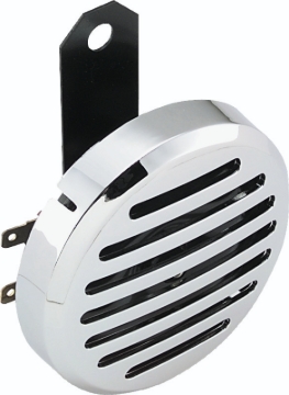 Picture of Bikers Choice Chrome Slotted Custom Electric Horn 12 Volt Universal