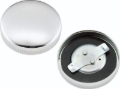 Picture of Bikers Choice 36-E73 Chrome Early Non-Vented Gas Cap Fatbob Tank Left Side Replaces H-D 61103-65