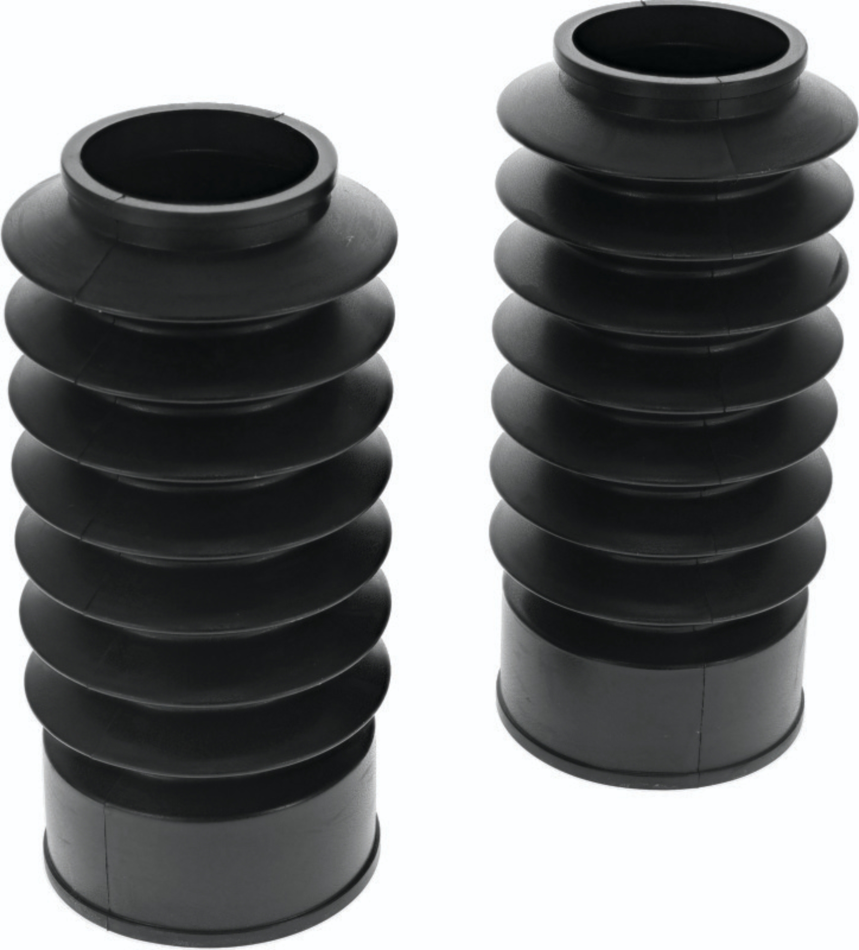 Picture of Bikers Choice 49MM Black Short Fork Boots Extended 6.5in / Collapsed 3in (Pair)