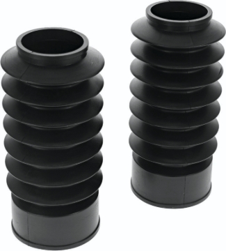 Picture of Bikers Choice 49MM Black Short Fork Boots Extended 6.5in / Collapsed 3in (Pair)