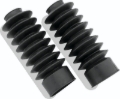 Picture of Bikers Choice 41MM Black Fork Boots Extended 8.58in / Collapsed 4in (Pair)