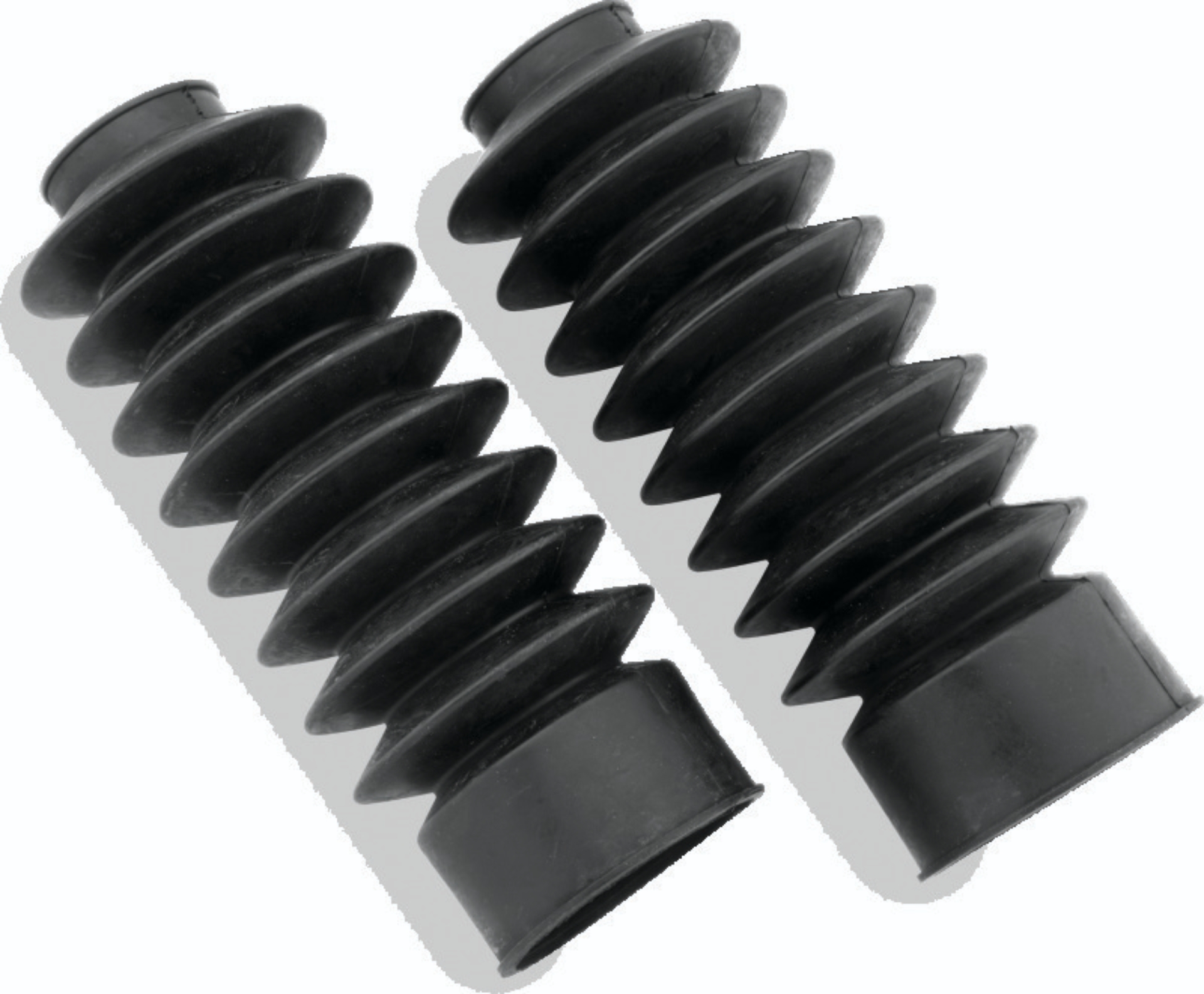 Picture of Bikers Choice 41MM Black Fork Boots Extended 8.58in / Collapsed 4in (Pair)