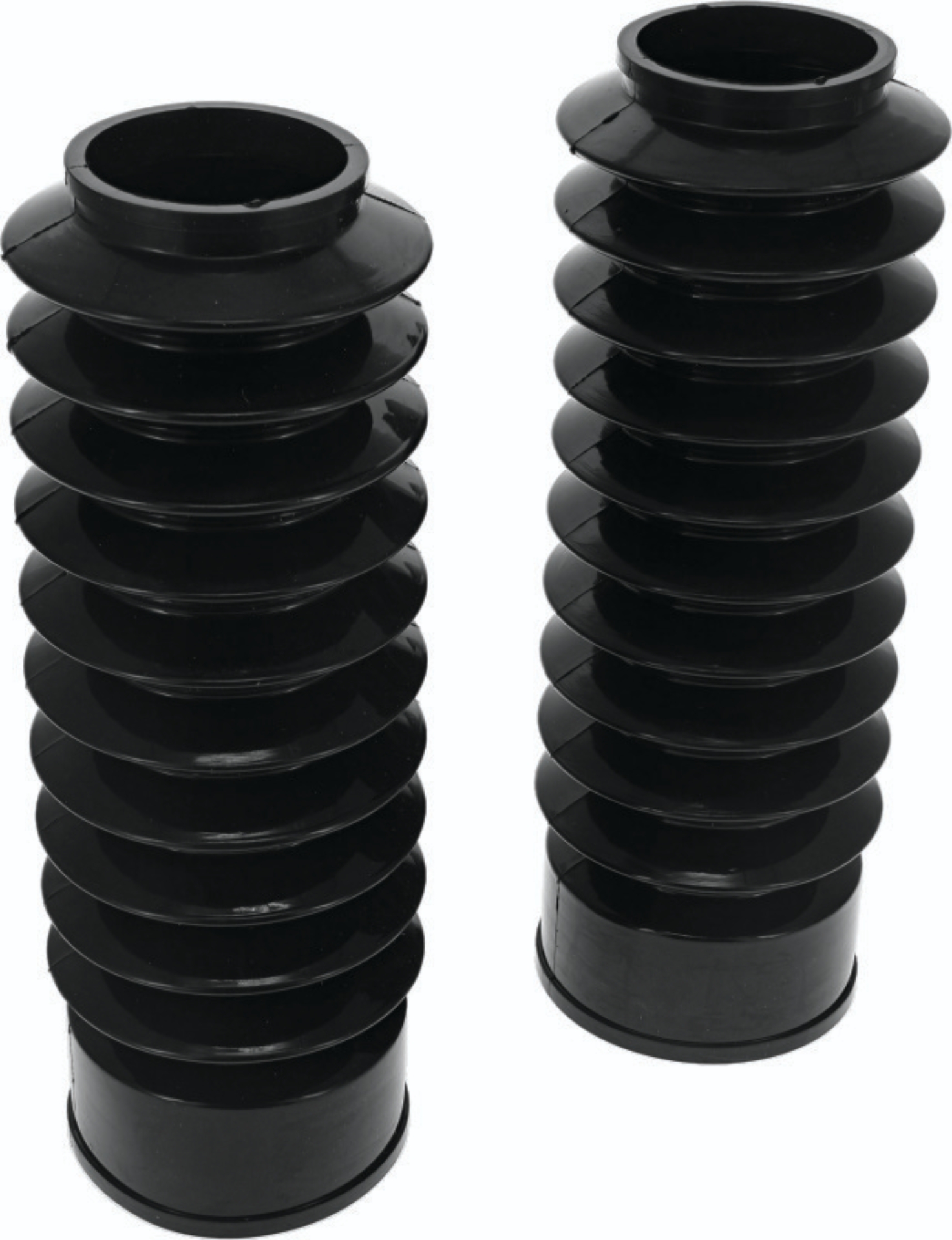 Picture of Bikers Choice 49MM Black Long Fork Boots Extended 8.75in / Collapsed 3.5in (Pair)