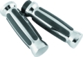 Picture of Bikers Choice 81-17 XL & Big Twin Dual Cable Chrome & Black Sensation Grips Pr