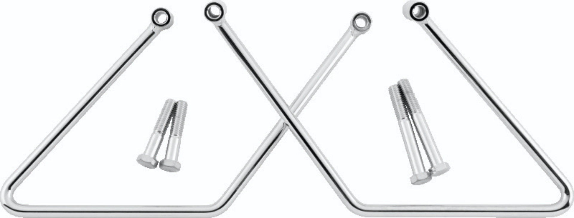 Picture of Bikers Choice 00-05 FXST 00-17 FLST Chrome Saddlebag Supports Pr