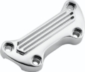 Picture of Bikers Choice 74-Up Chrome Finned Handlebar Clamp With 1in. Bars
