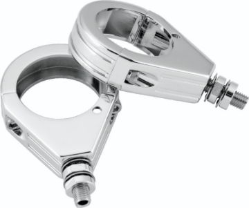Picture of Bikers Choice Chrome Grooved 39MM Clamp With 5/16-18 Stud Universal Custom Pr