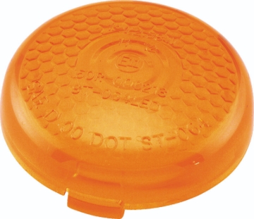 Picture of Bikers Choice Replacement Honeycomb Amber Lens For LED Bullet Turn Signal
