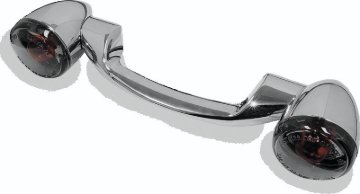 Picture of Bikers Choice 91-08 Touring 86-17 FLST Narrow Chrome Rear Turn Signal Bar Kit W/Smoke Lens
