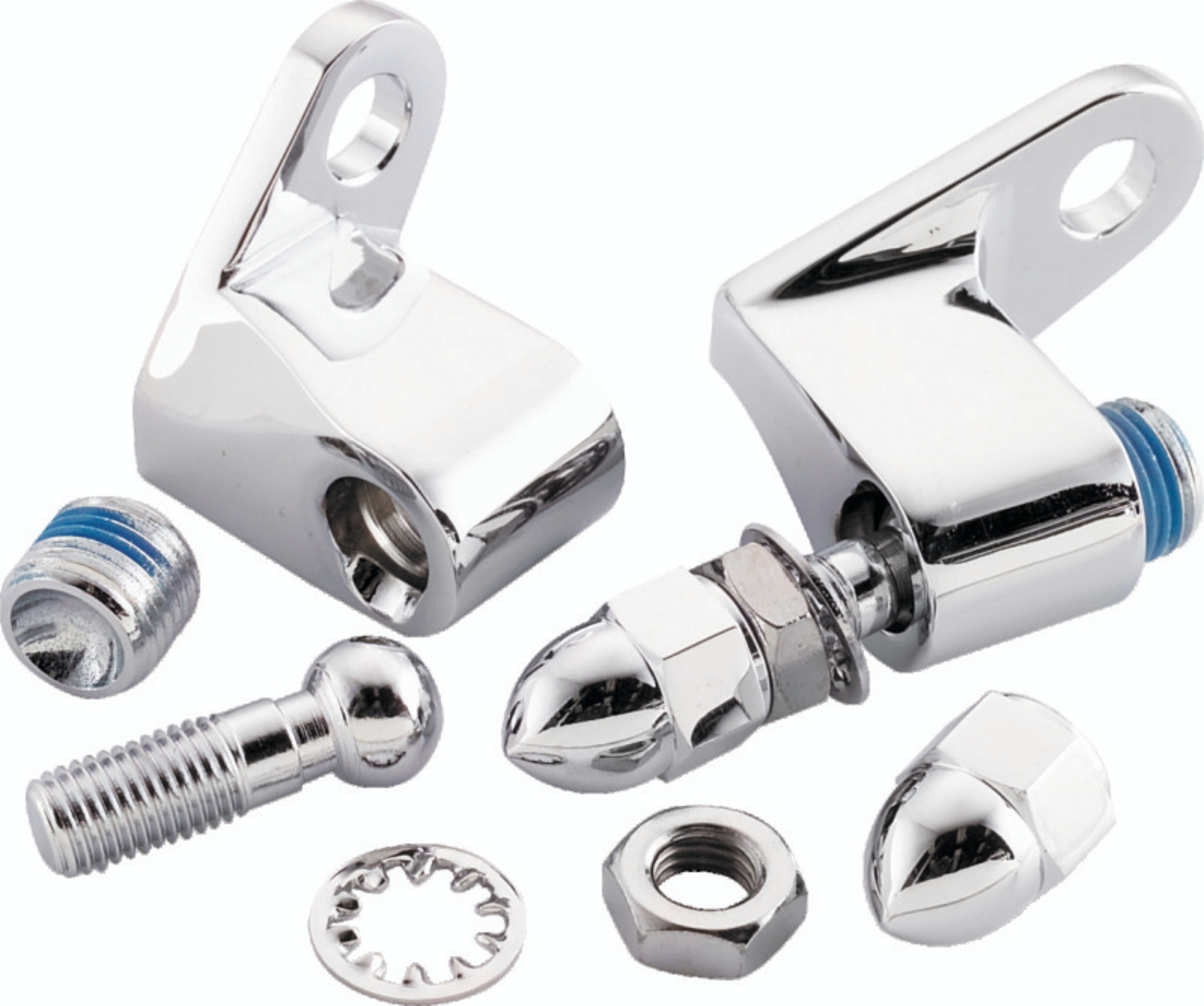 Picture of Bikers Choice Chrome Front Turn Signal Mounting Kit Universal Custom