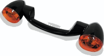 Picture of Bikers Choice 91-08 Touring 86-17 FLST Narrow Black Rear Turn Signal Bar Kit W/Amber Lens