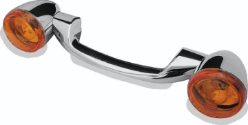 Picture of Bikers Choice 91-08 Touring 86-17 FLST Narrow Chrome Rear Turn Signal Bar Kit W/Amber Lens