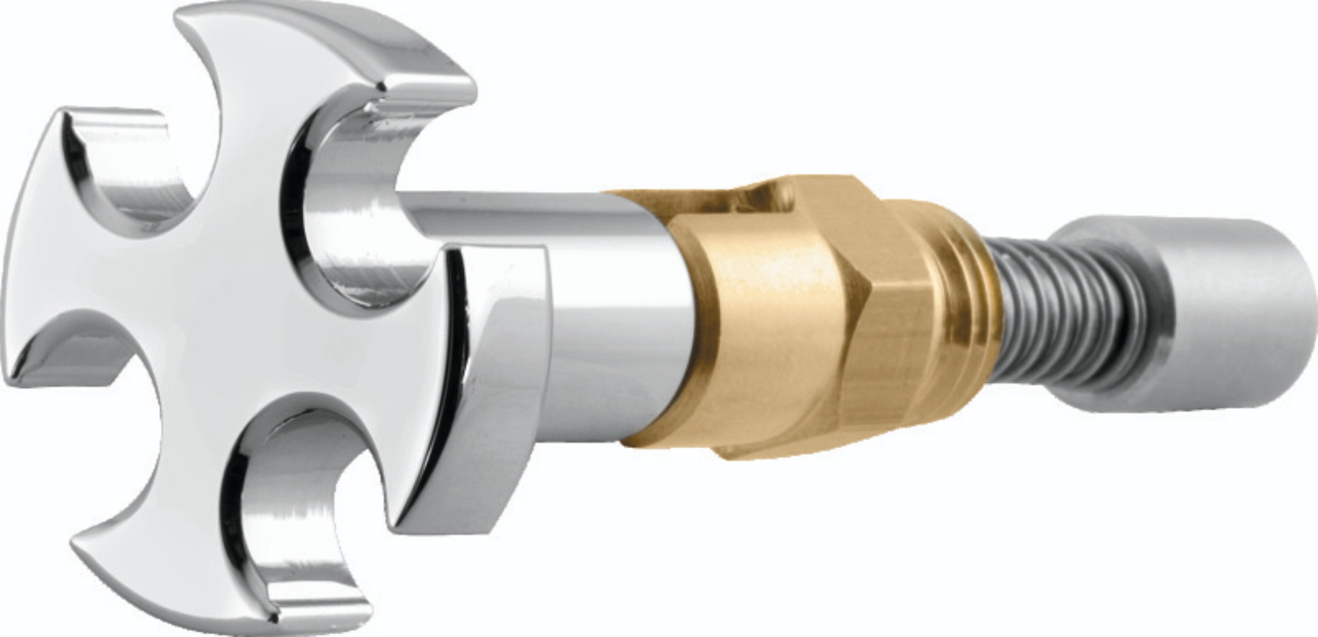 Picture of Bikers Choice S / S B-E-G Chrome Cross Enrichener With Chrome Cross Knob