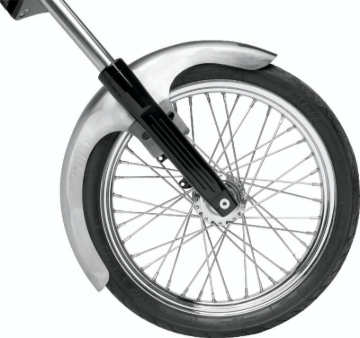 Picture of Bikers Choice Outlaw Raw Front Fender Wide Glide 21 Inch Wheel Undrilled Custom