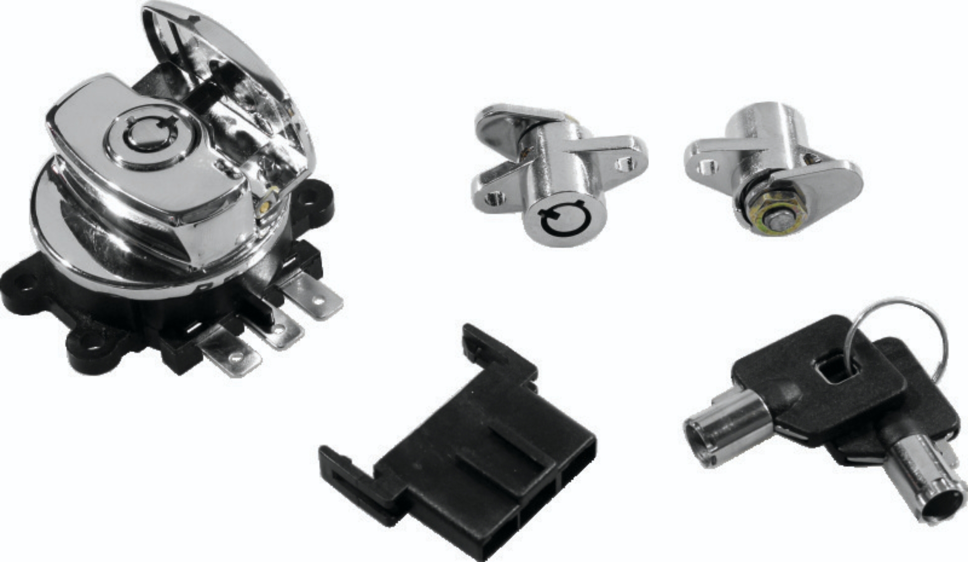 Picture of Bikers Choice 99-13 Road King With Hard Bags Chrome Saddlebag Lock Kit
