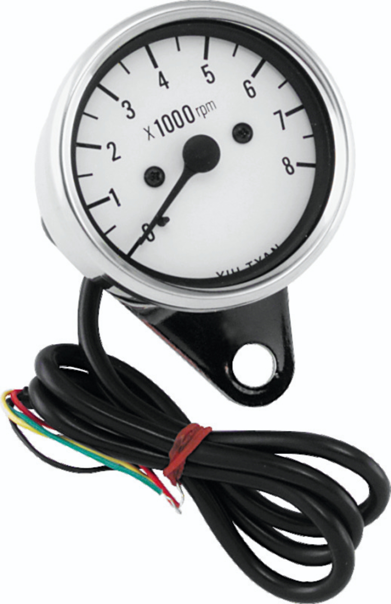 Picture of Bikers Choice 2.5 Inch Chrome Mini Tach Universal White Face 8000 RPM
