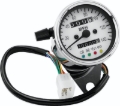 Picture of Bikers Choice 2.5 Inch Chrome 2:1 Universal Mini Speedo w LED Indicators White Face 140 Mph