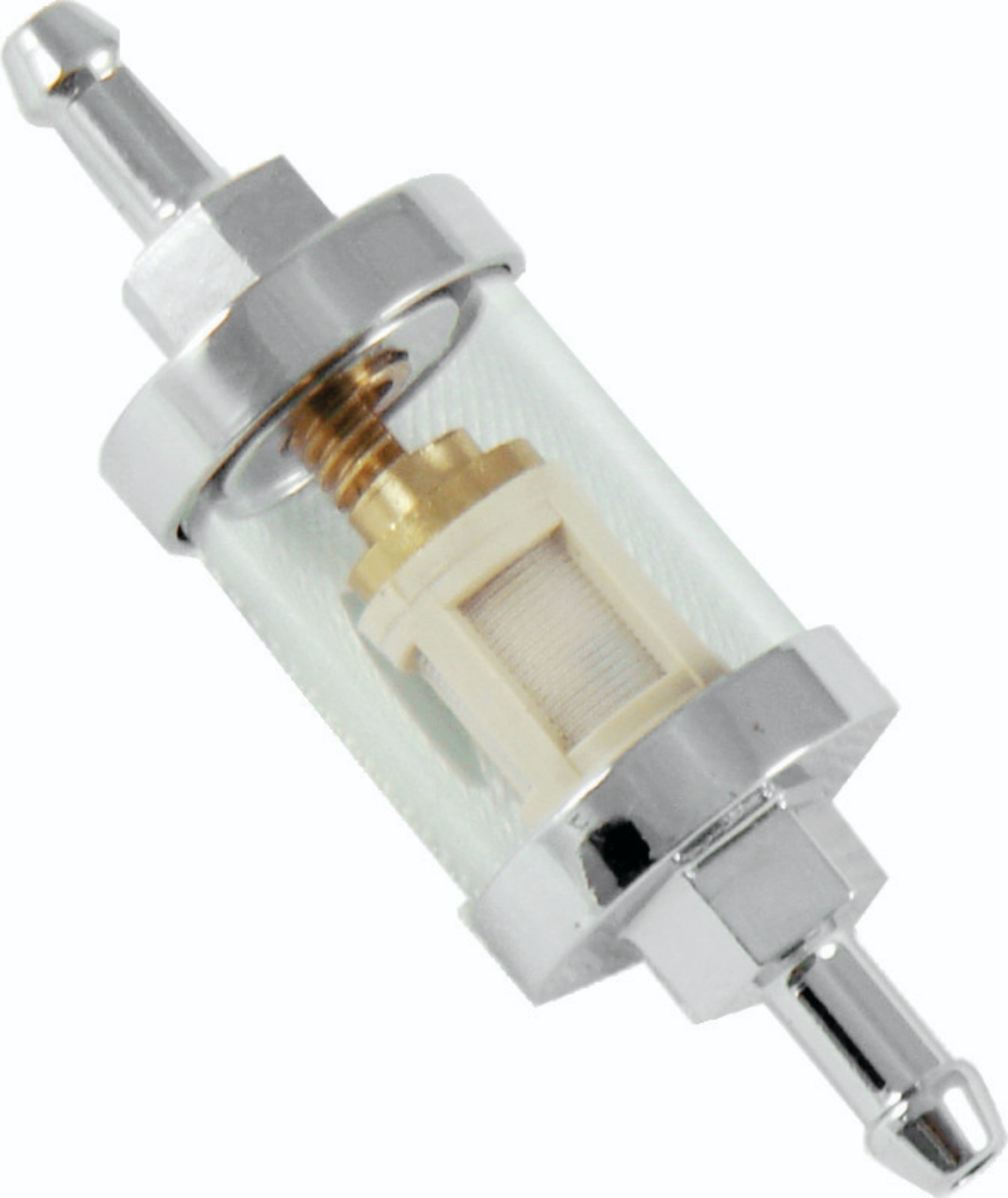 Picture of Bikers Choice Chrome Clear View Fuel Filter 1/4 Inch Hose Universal