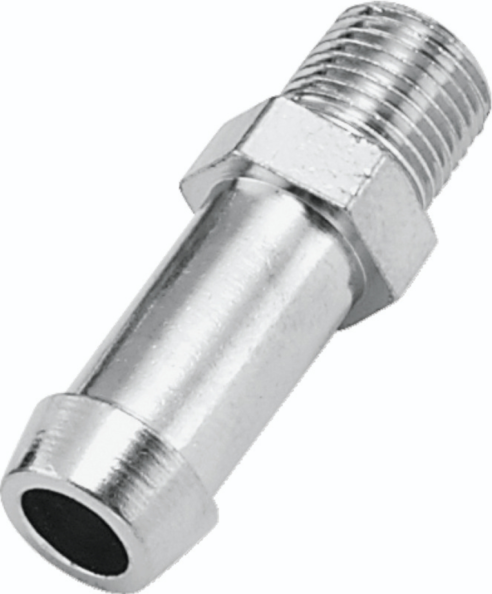 Picture of Bikers Choice 1/8 NPT X 3/8 Hose Straight Oil Line Fitting Universal Custom
