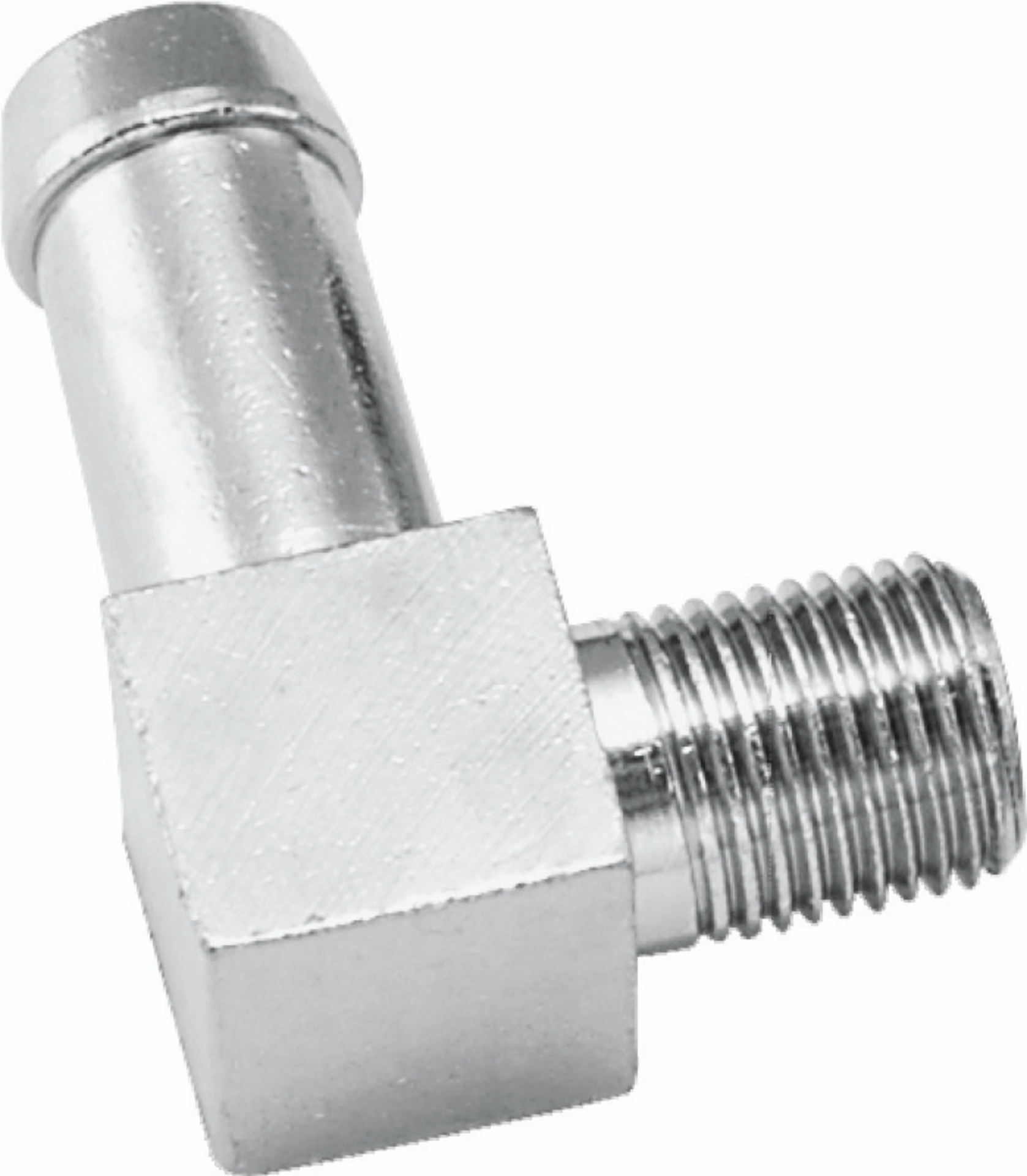 Picture of Bikers Choice 1/8 NPT X 3/8 Hose 90 Degree Oil Line Fitting Universal Custom