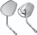 Picture of Bikers Choice Chrome Tapered Short Stem Mirrors Pr