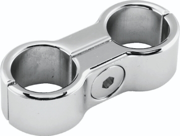 Picture of Bikers Choice Chrome Plain Oil Hose Separator For 2 Hoses