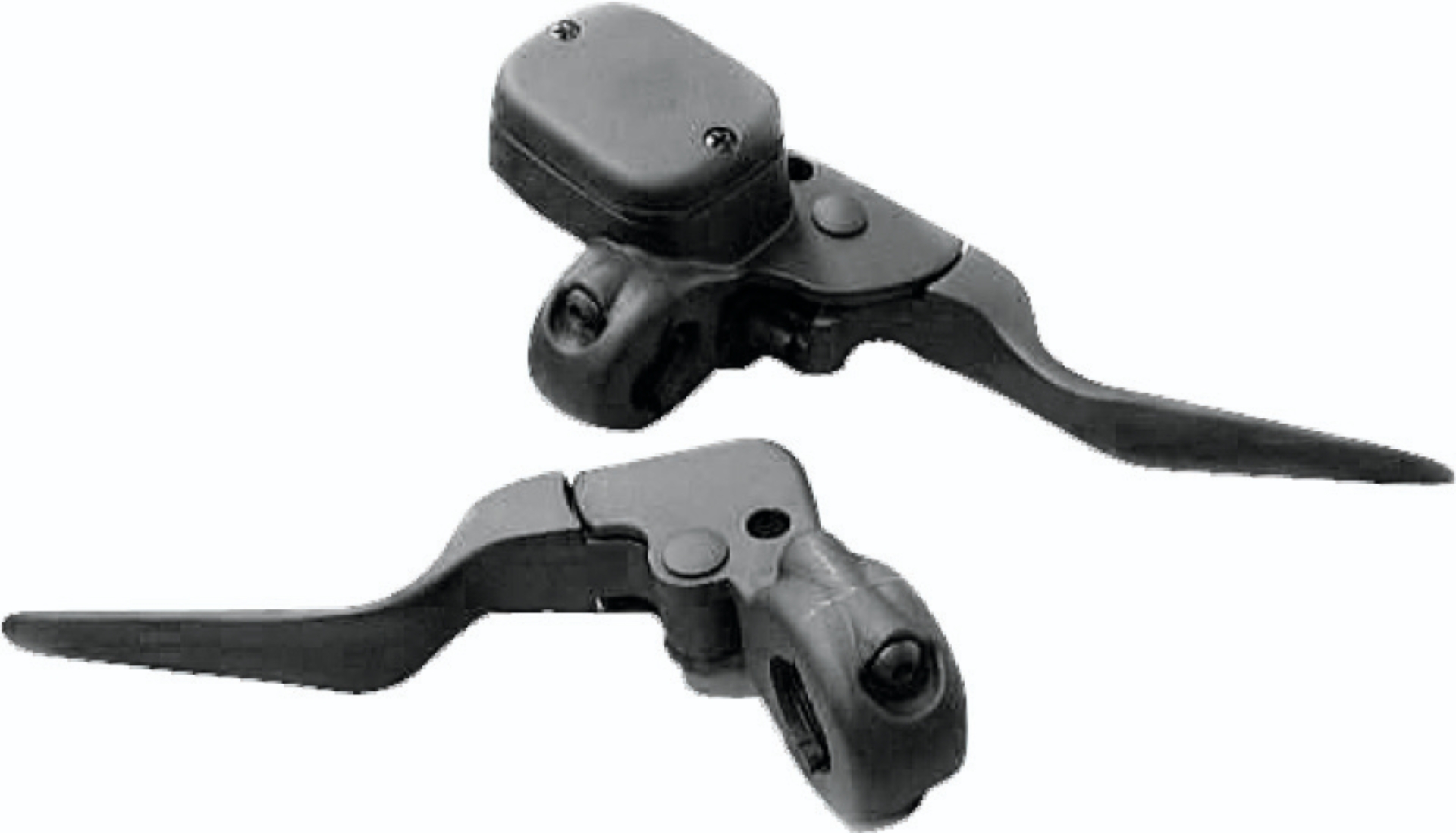 Picture of Bikers Choice Black 9/16 Bore Custom Handlebar Control Kit 1 Inch Bar Cable Clutch No Switches