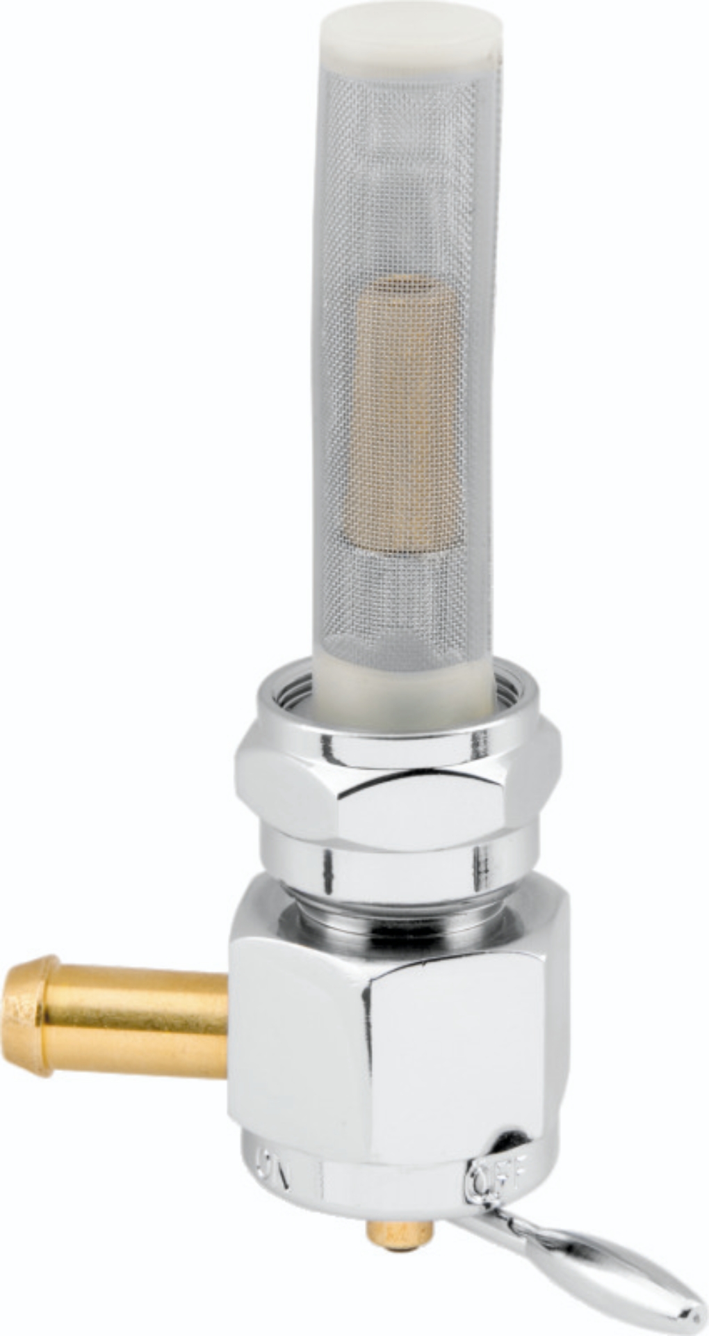 Picture of Bikers Choice Chrome Hex Petcock 22MM Left Outlet