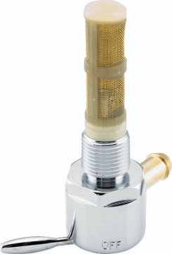 Picture of Bikers Choice 57-75 Big Twin / XL Chrome Round Petcock 3/8in-18 NPT Right Outlet Straight