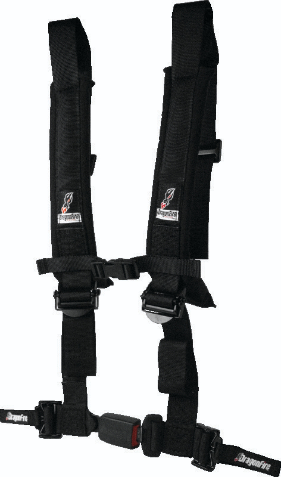 Picture of DragonFire Racing Harness H-Style- 4-Point- EZ-Adjust- 2in Buckle- Black