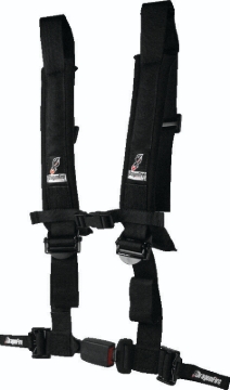 Picture of DragonFire Racing Harness H-Style- 4-Point- EZ-Adjust- 2in Buckle- Black