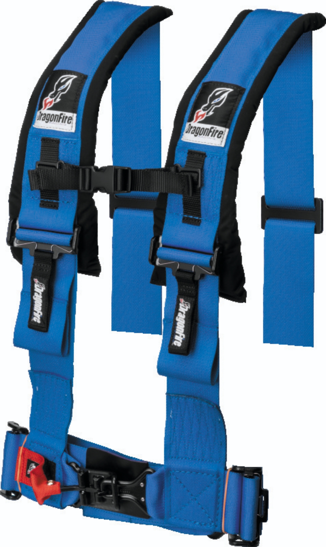 Picture of DragonFire Racing Harness- H-Style- 4-Point- 3in Buckle- Blue