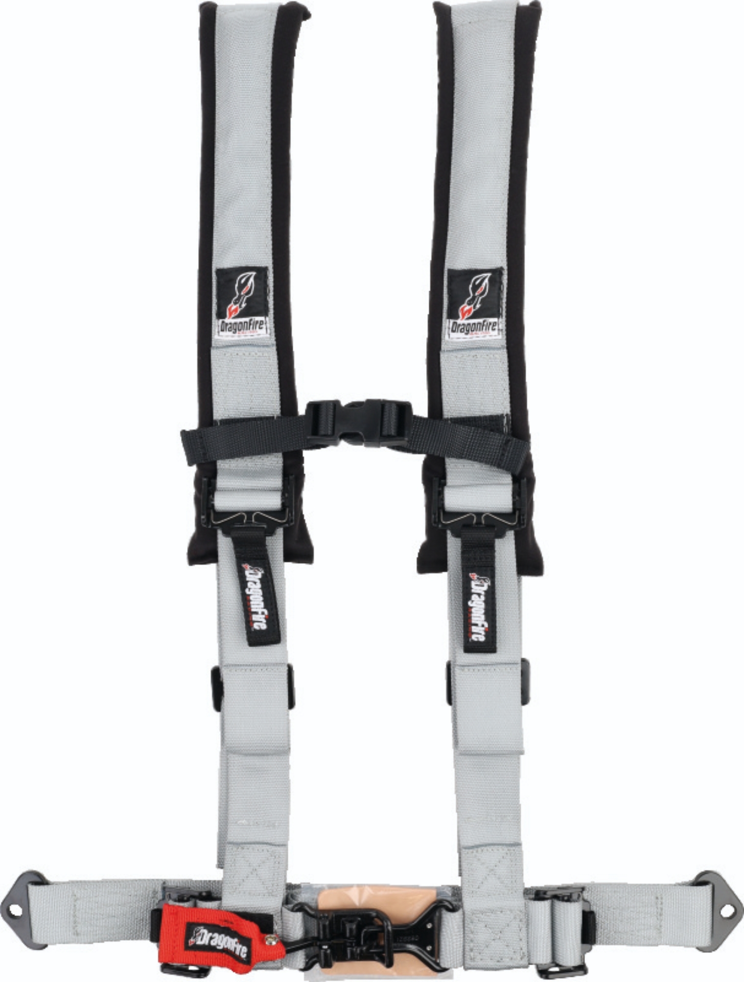 Picture of DragonFire Racing Harness- H-Style- 4-Point- 2in Buckle- Grey